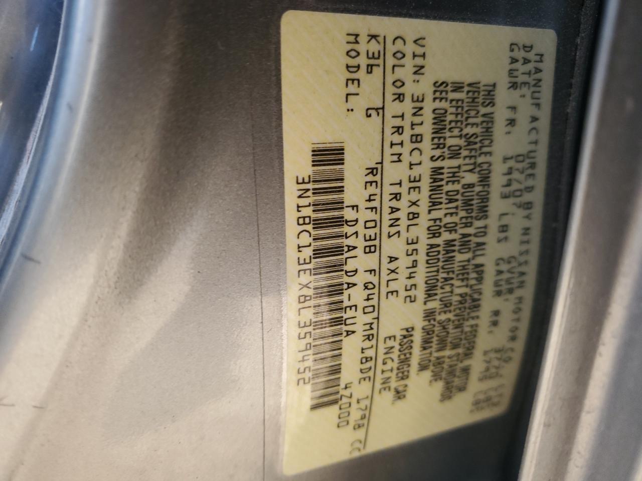 2008 NISSAN VERSA