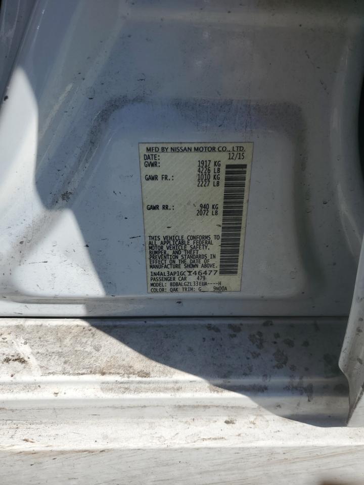 2016 NISSAN ALTIMA