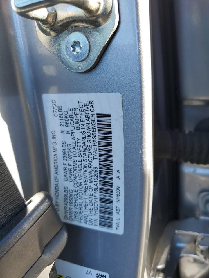 2020 HONDA ACCORD