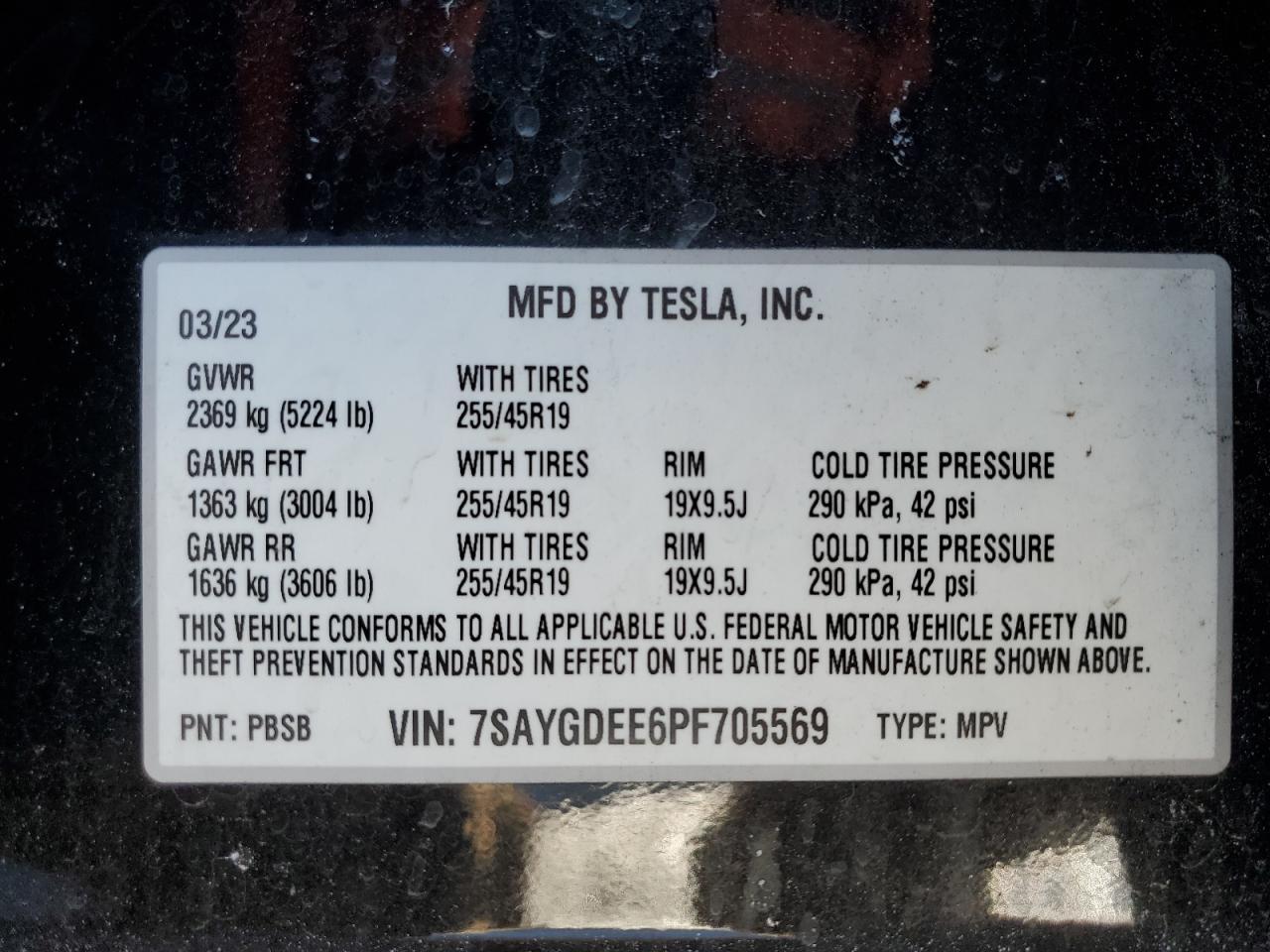 2023 TESLA MODEL Y