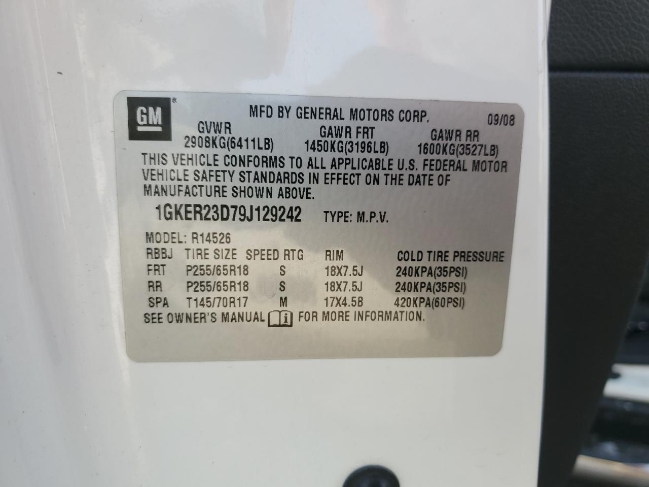 2009 GMC ACADIA