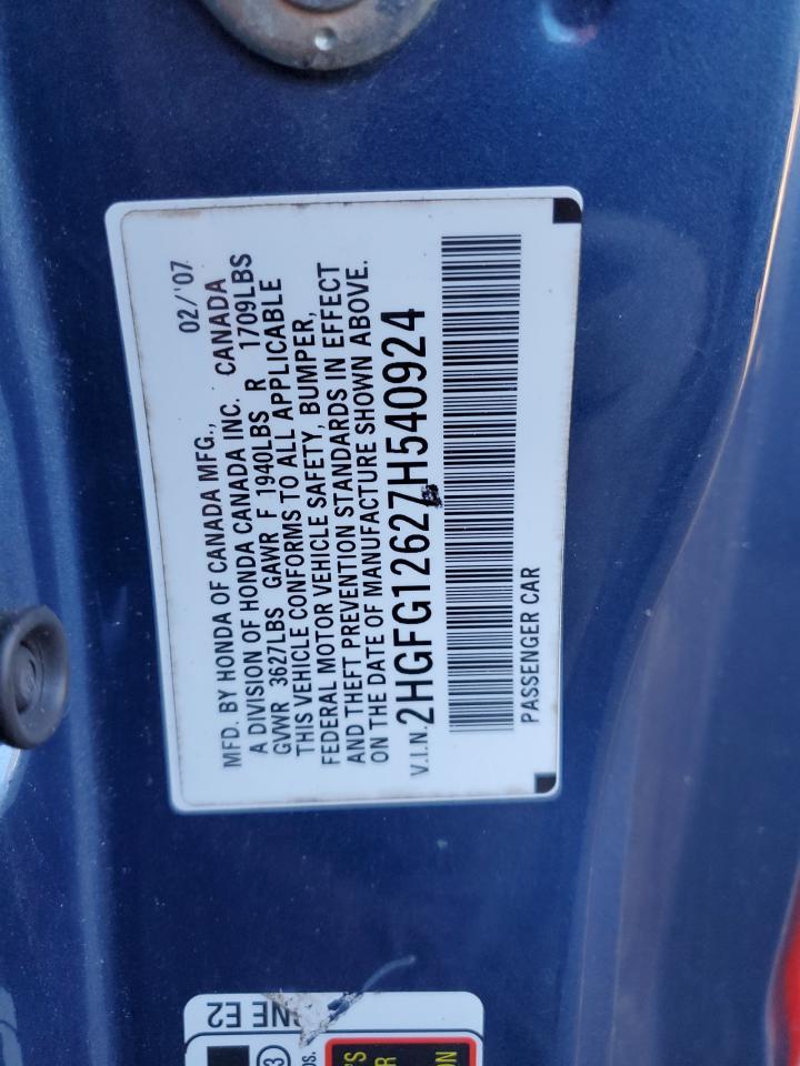 2007 HONDA CIVIC
