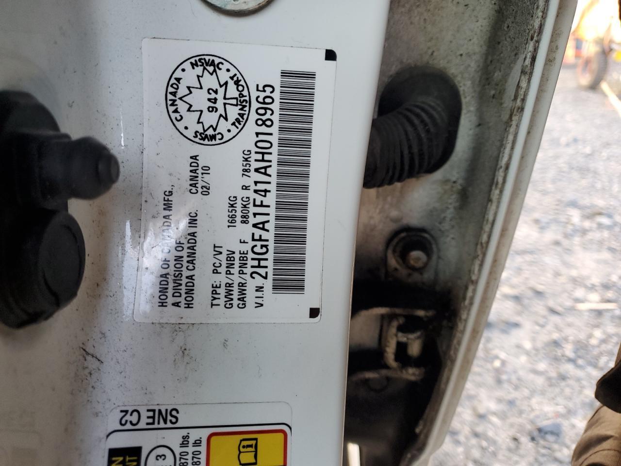 2010 HONDA CIVIC