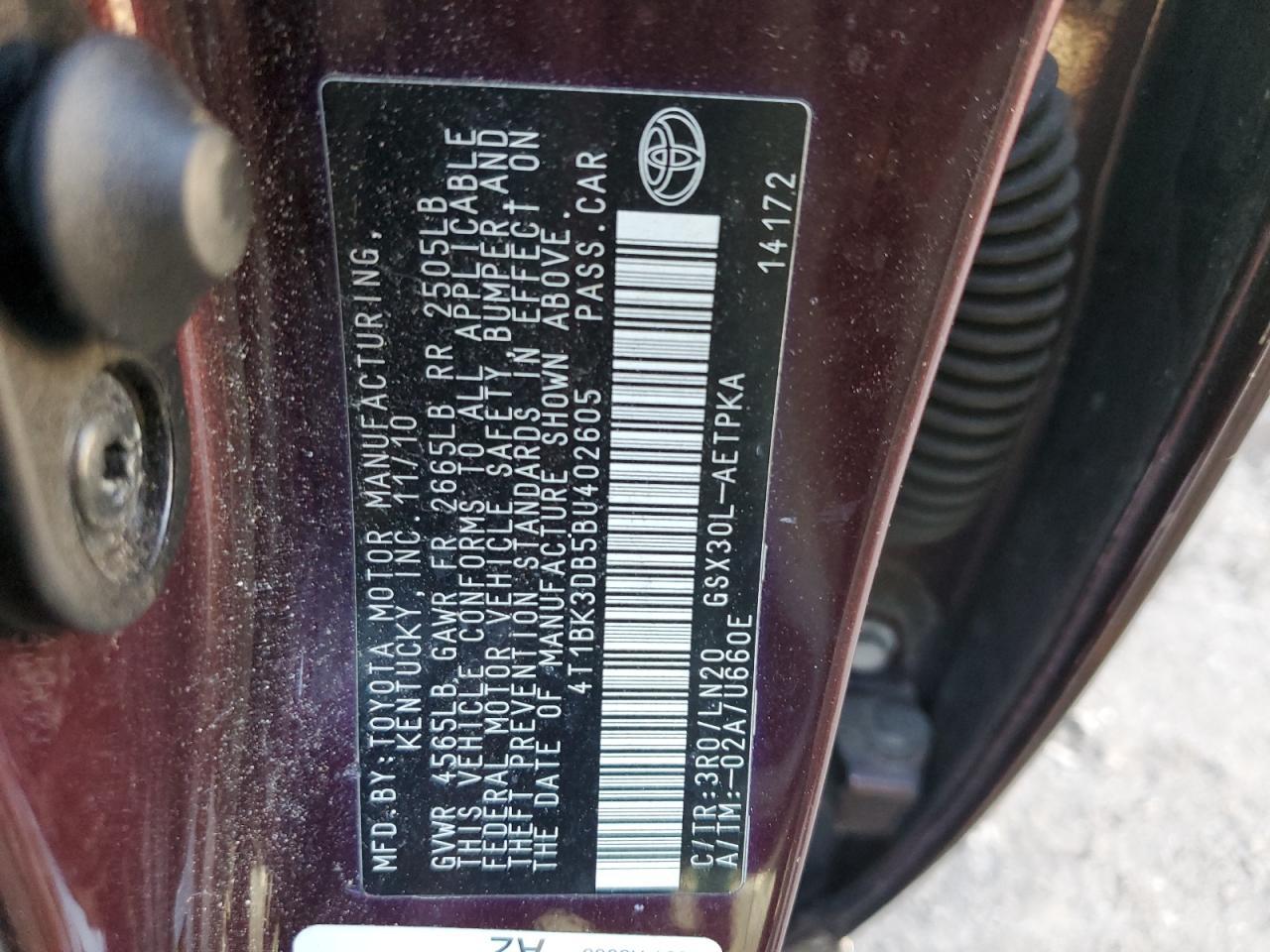 2011 TOYOTA Avalon
