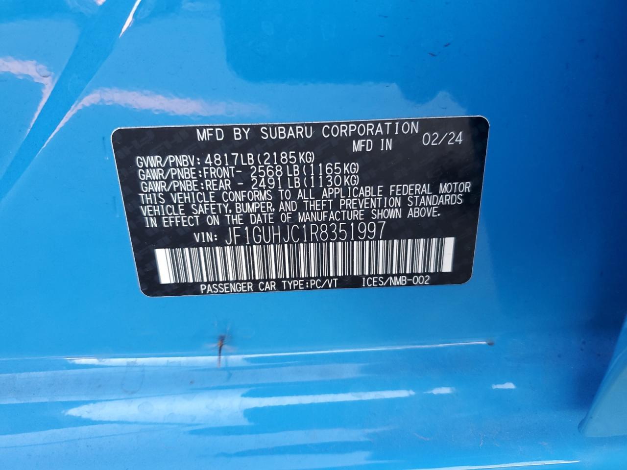 2024 SUBARU IMPREZA
