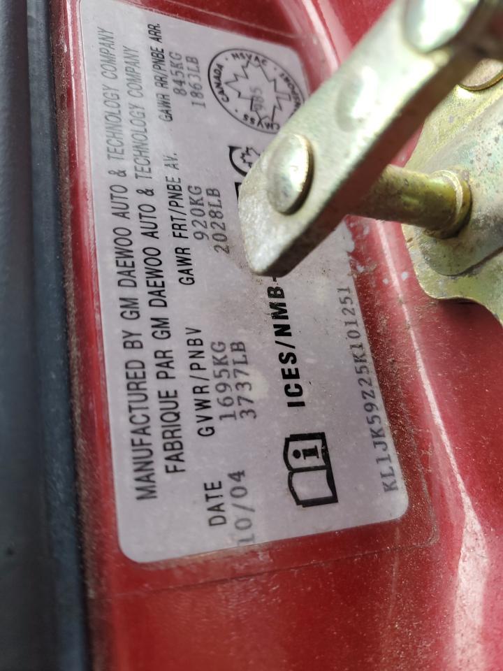 2005 CHEVROLET OPTRA