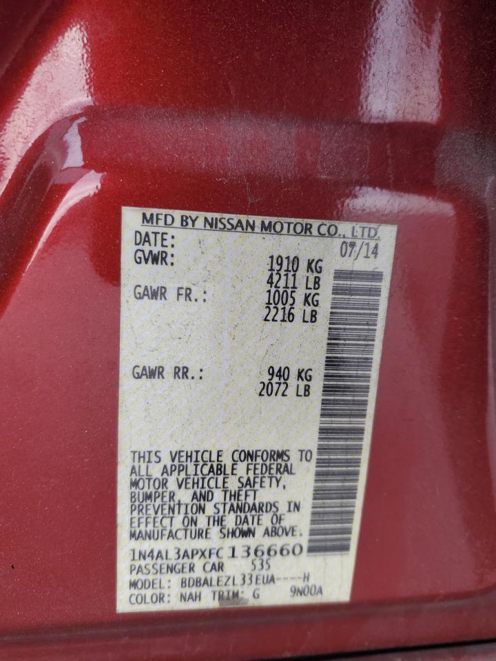 2015 NISSAN ALTIMA