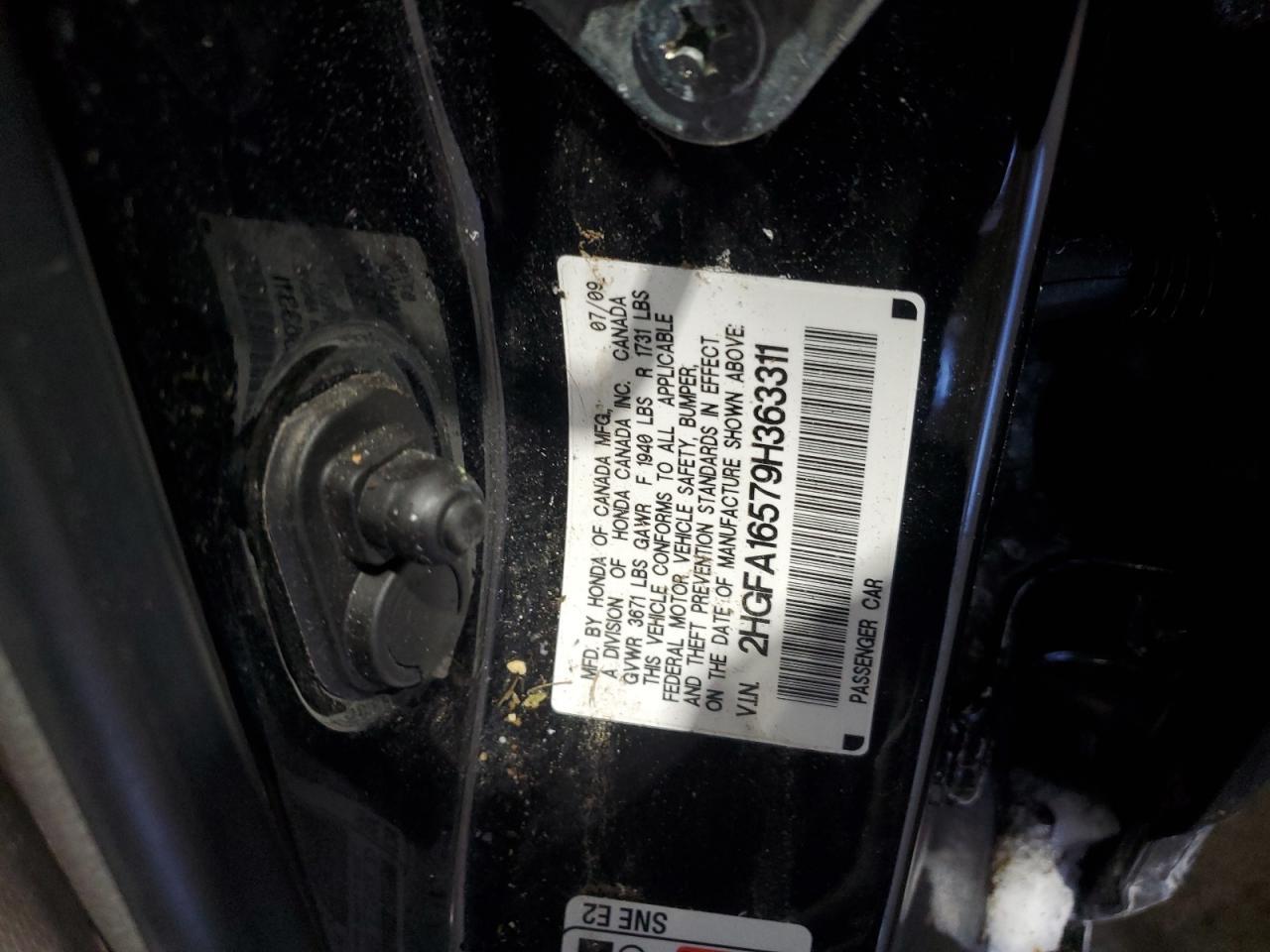 2009 HONDA CIVIC