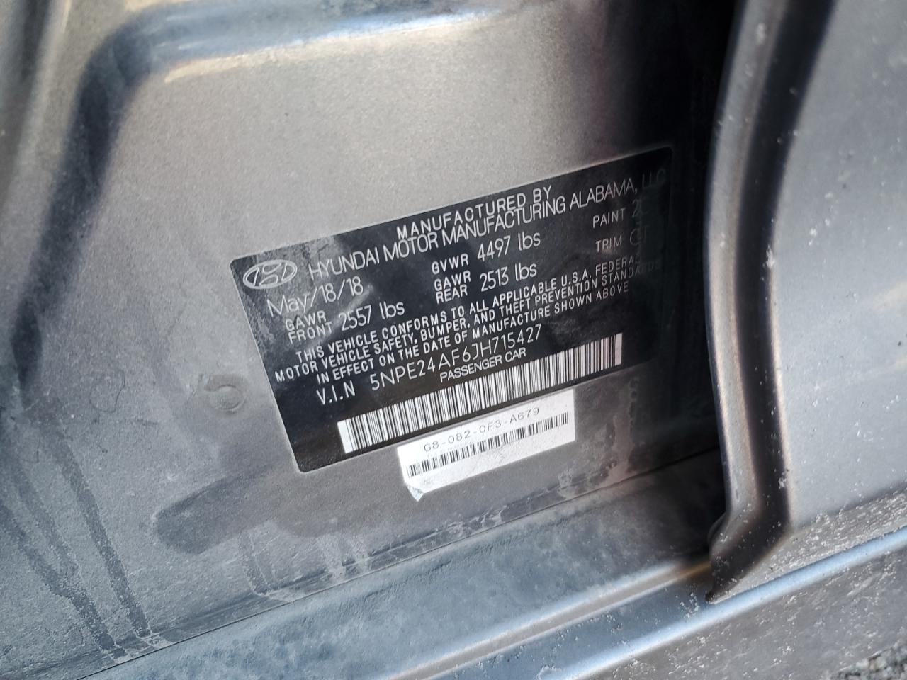 2018 HYUNDAI SONATA