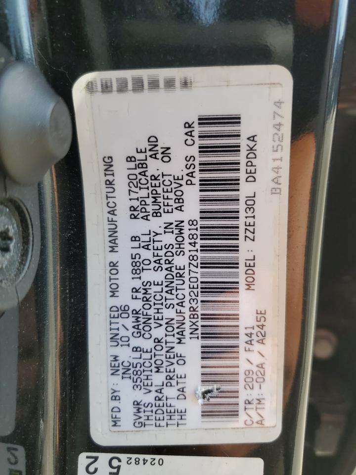 2007 TOYOTA COROLLA
