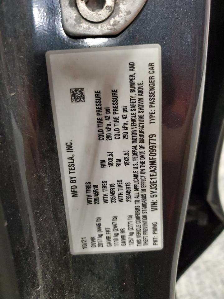 2021 TESLA MODEL 3