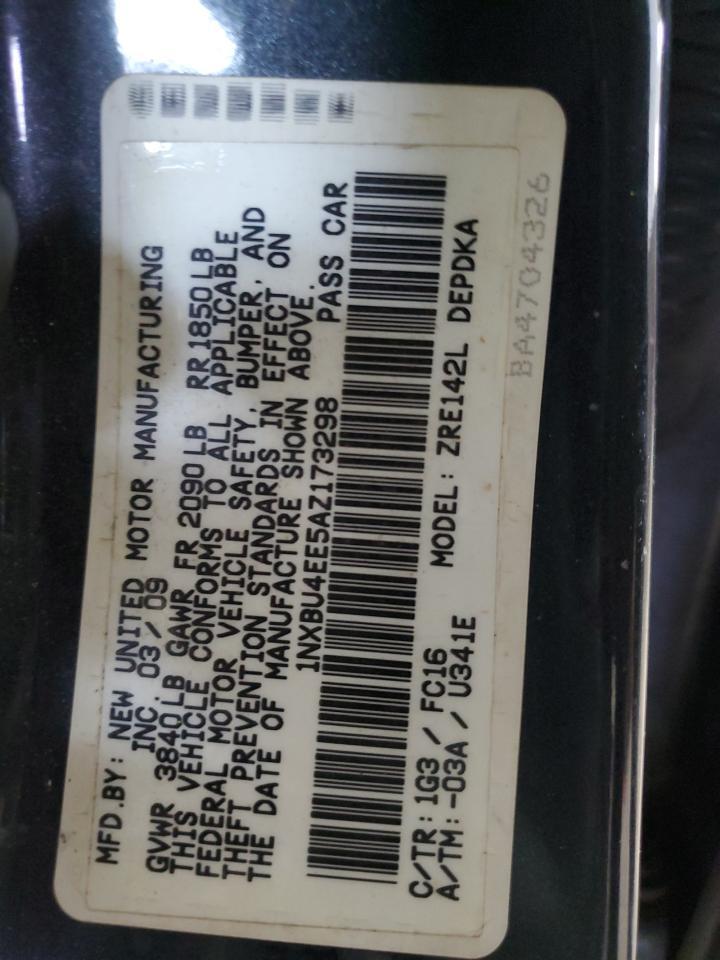 2010 TOYOTA COROLLA