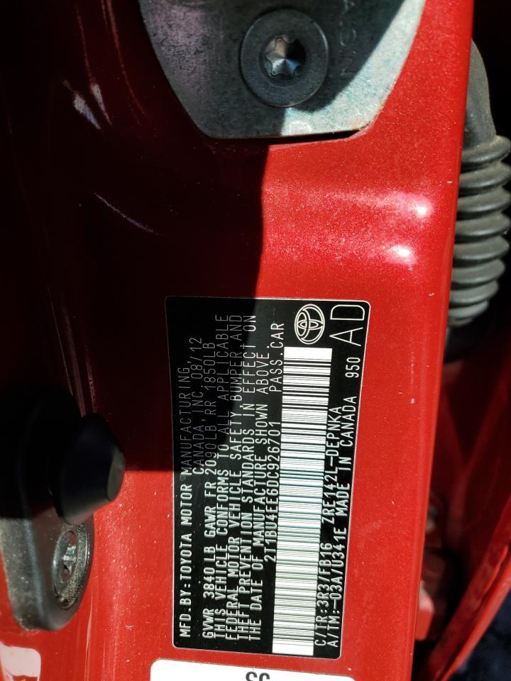 2013 TOYOTA COROLLA