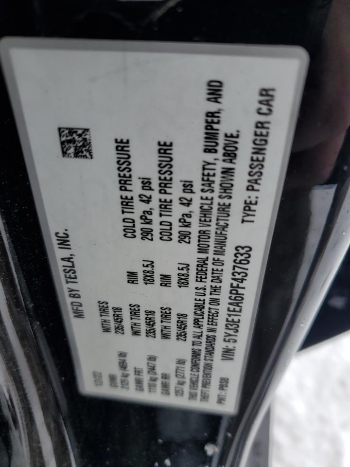 2023 TESLA MODEL 3