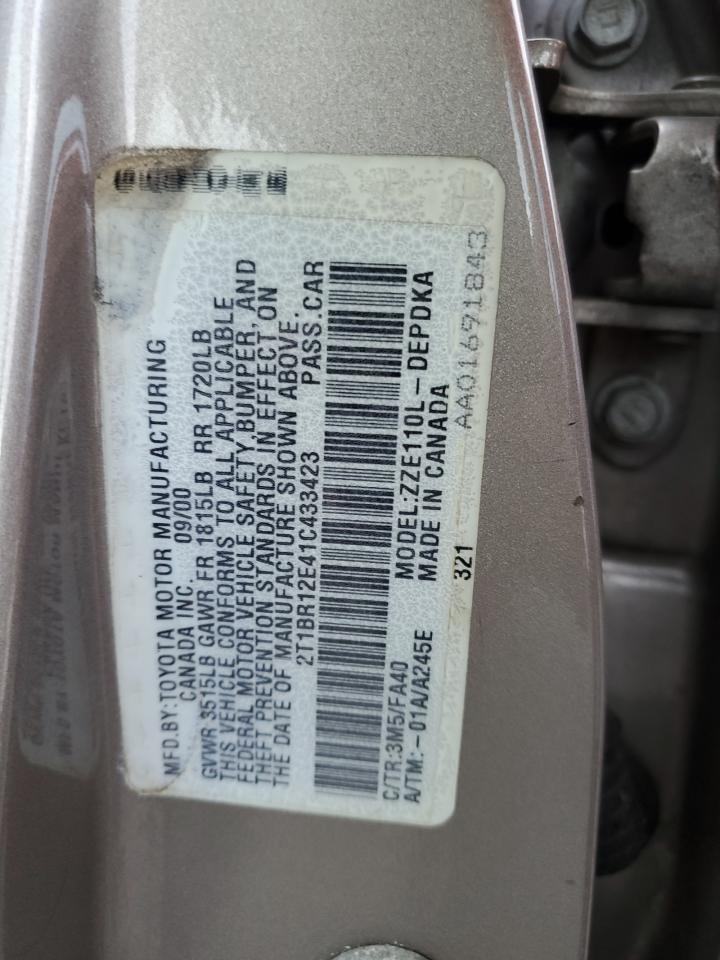 2004 TOYOTA COROLLA