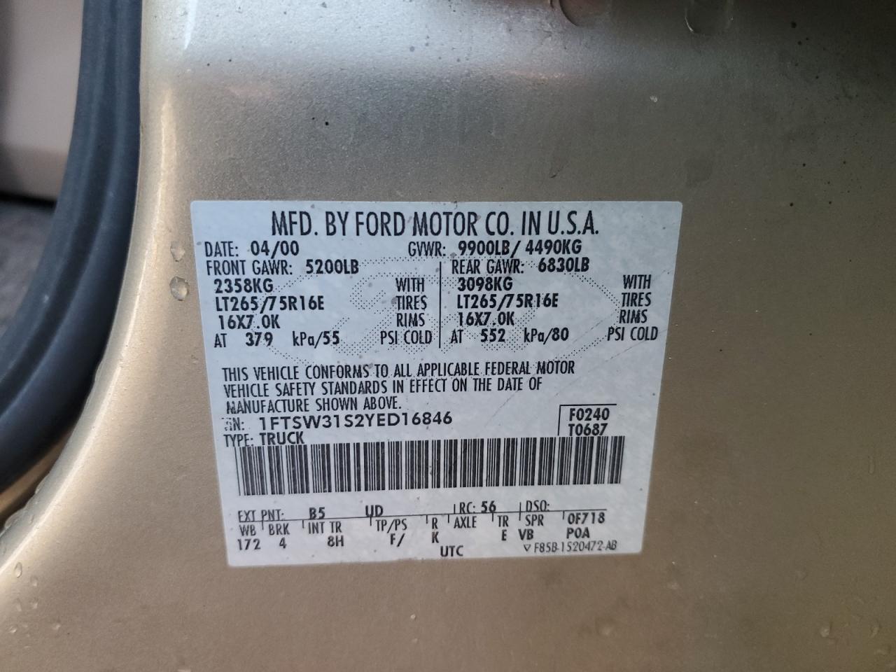 2000 FORD F-350