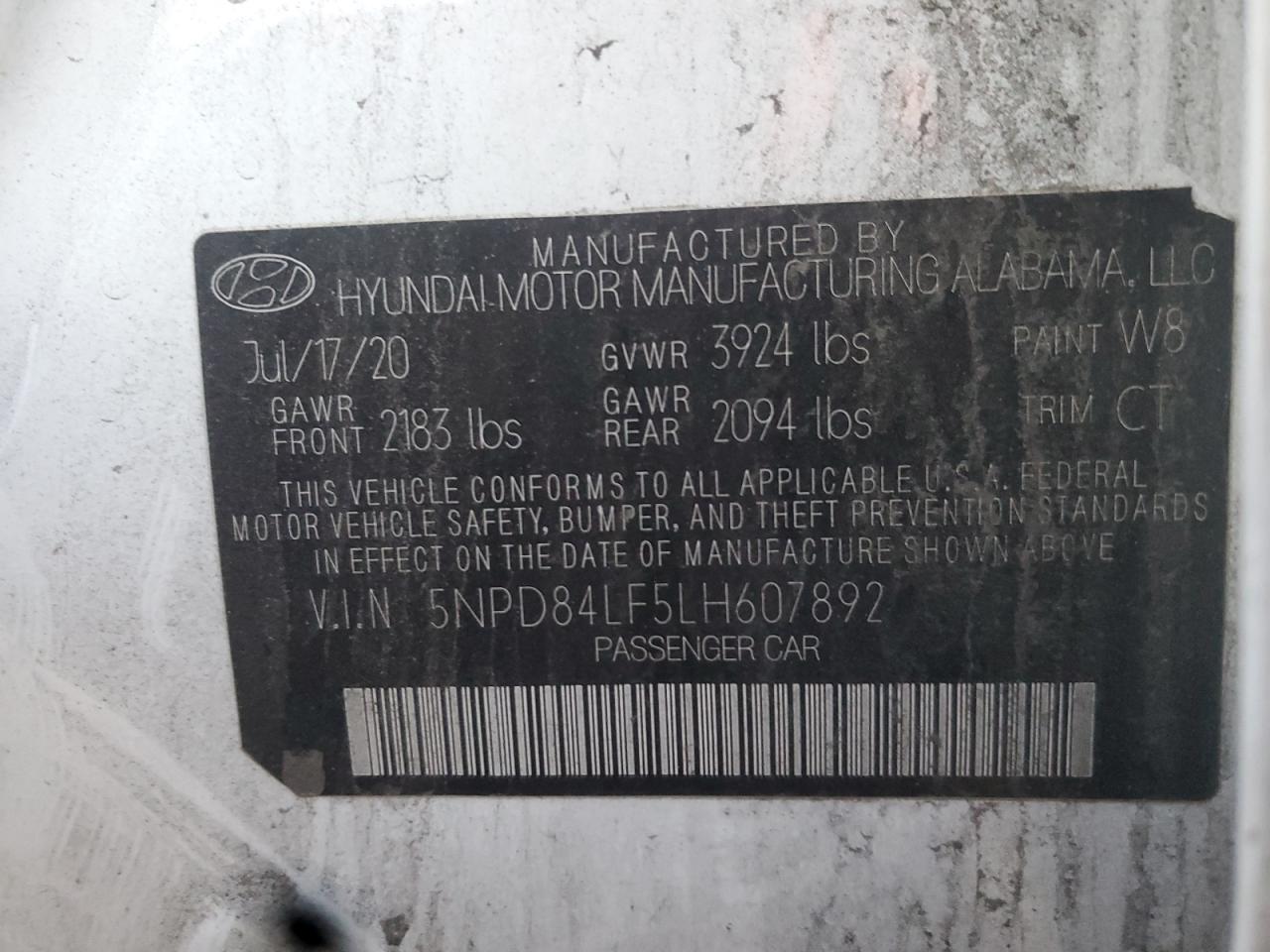2020 HYUNDAI ELANTRA