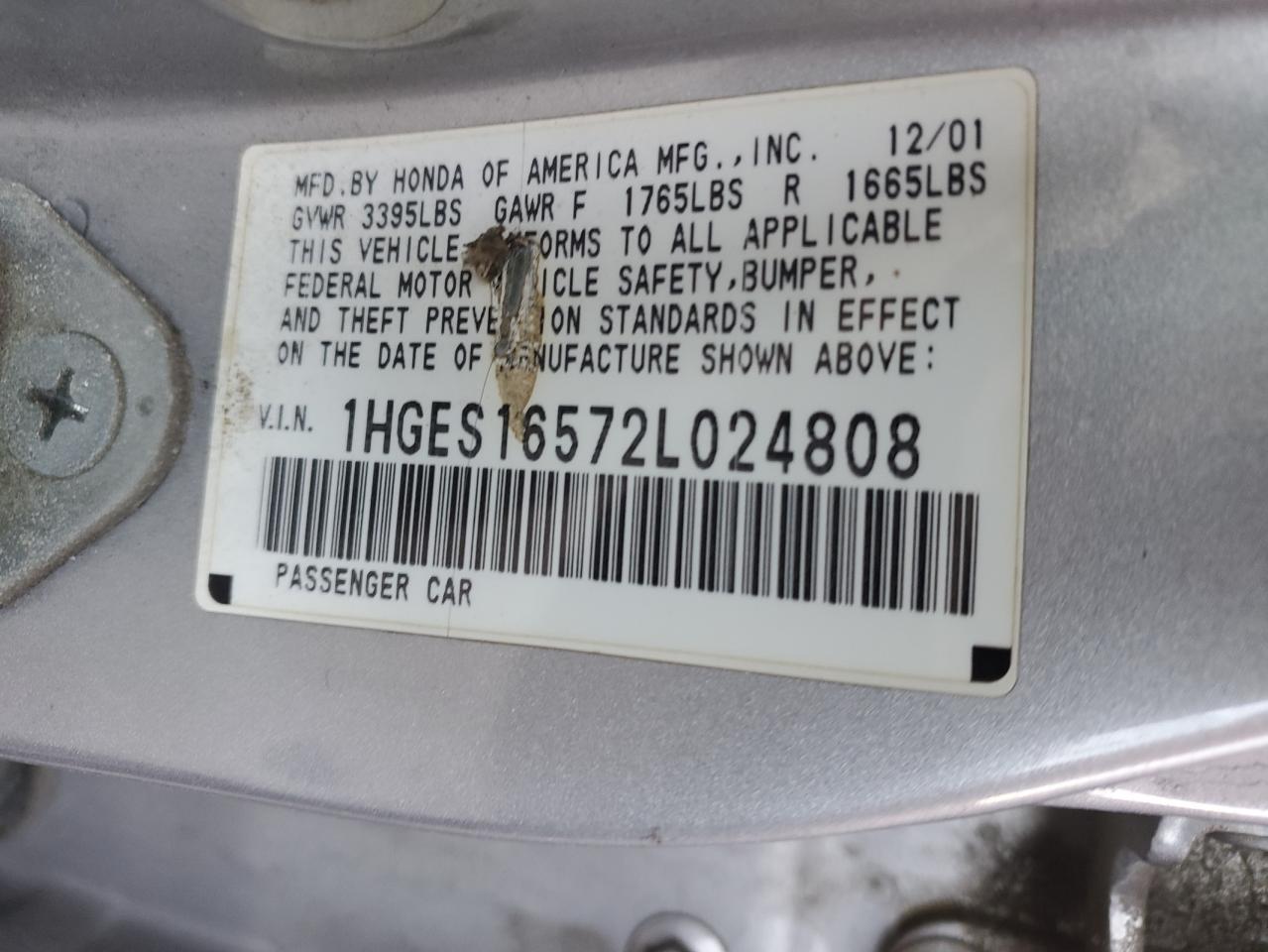 2002 HONDA CIVIC