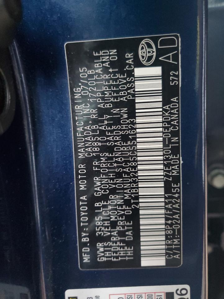 2005 TOYOTA COROLLA