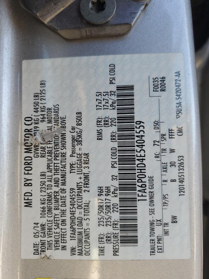 2014 FORD FUSION