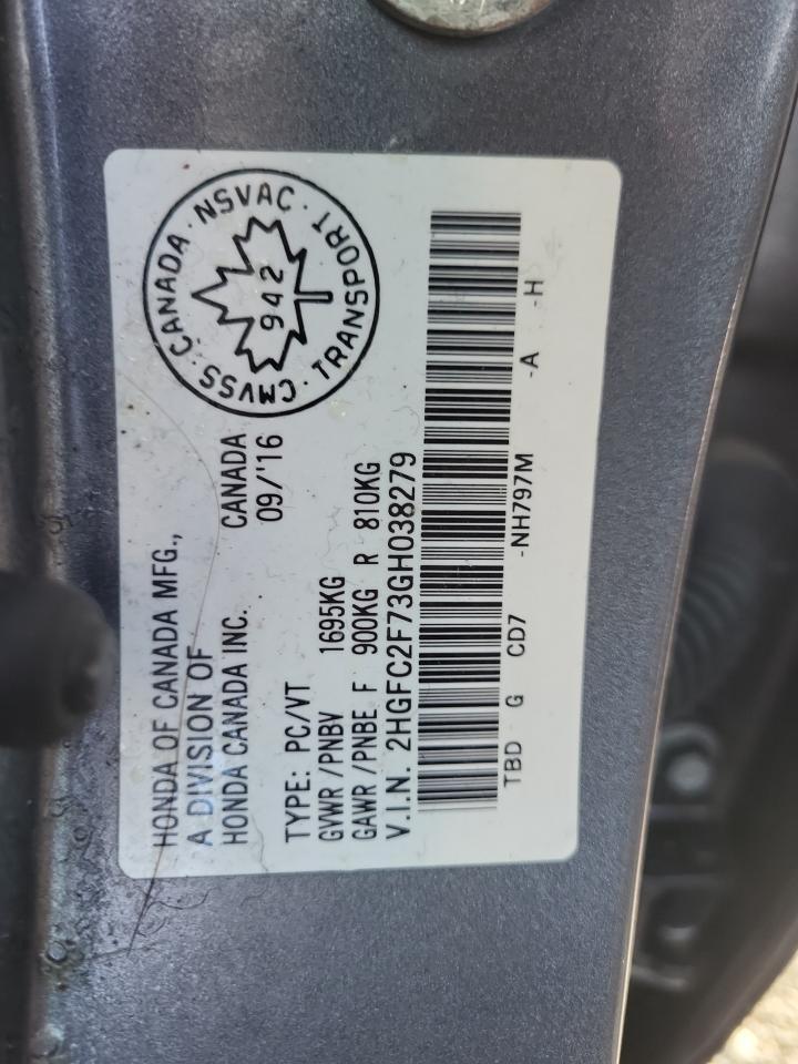 2016 HONDA CIVIC