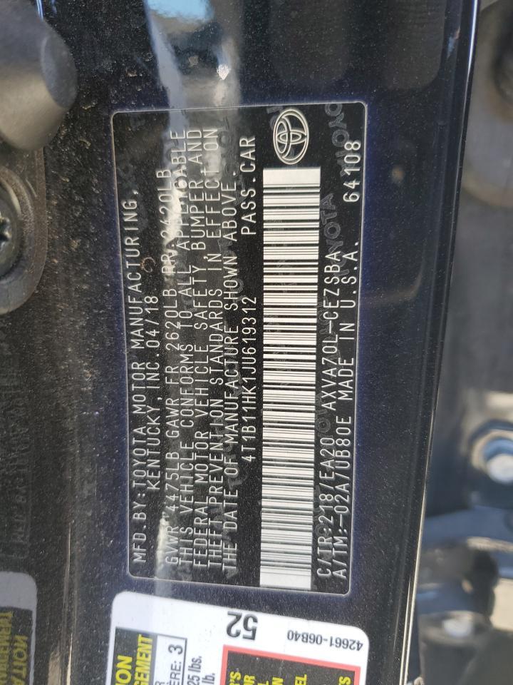 2018 TOYOTA CAMRY