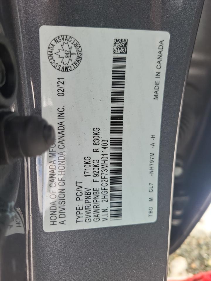 2021 HONDA CIVIC