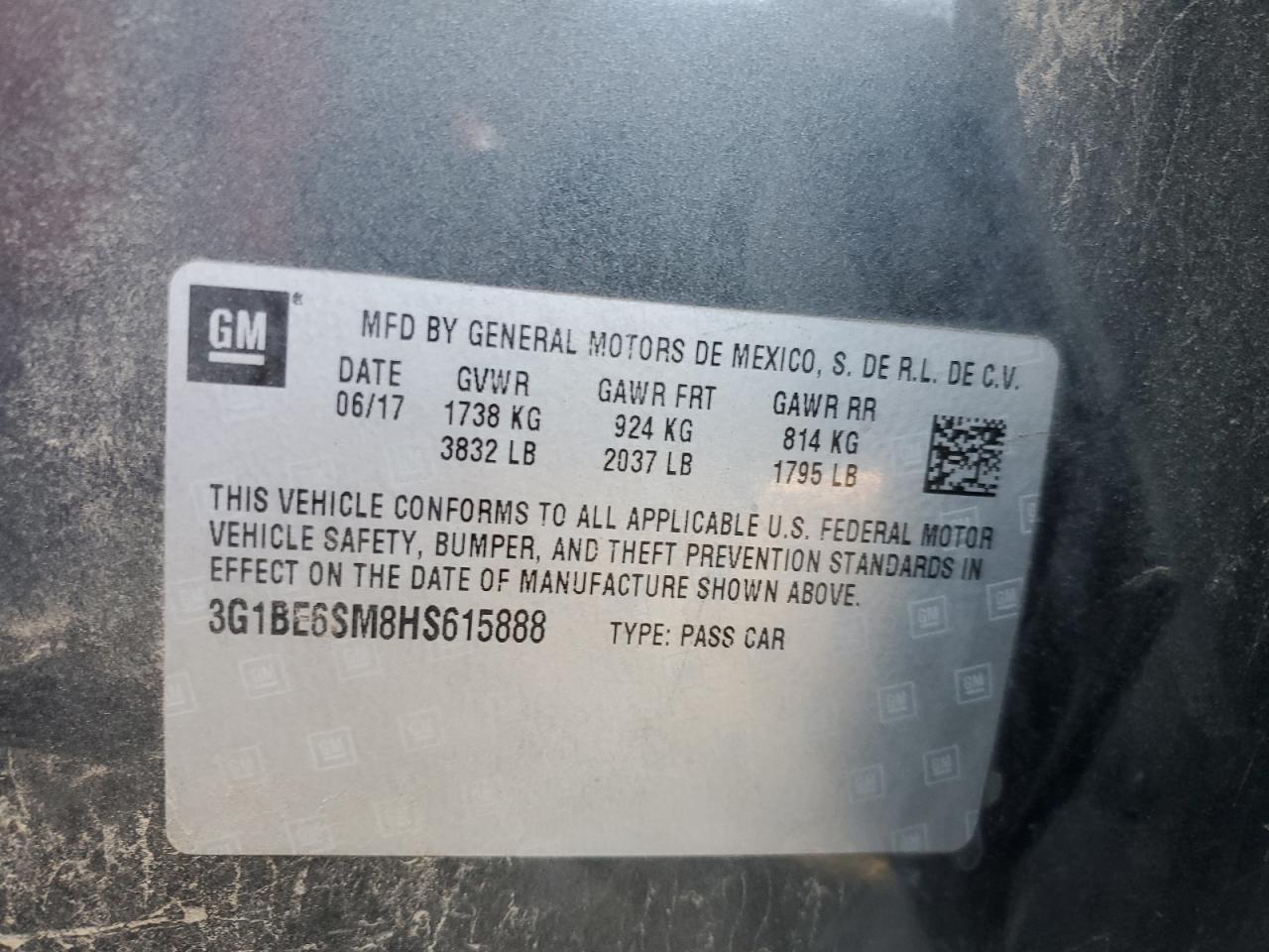 2017 CHEVROLET CRUZE