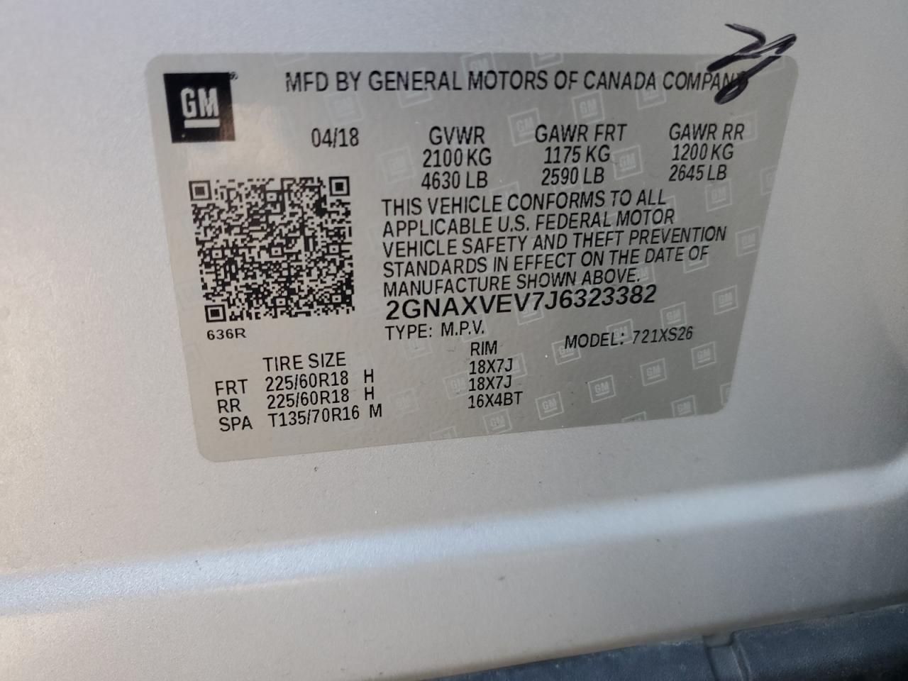 2018 CHEVROLET EQUINOX