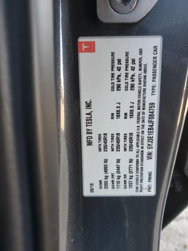 2018 TESLA MODEL 3