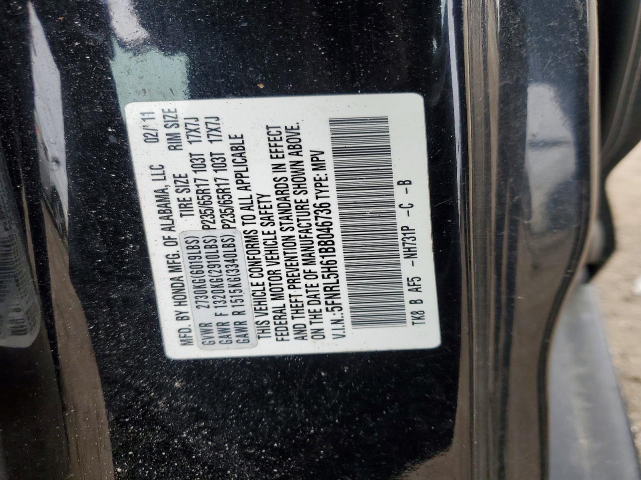 2011 HONDA ODYSSEY