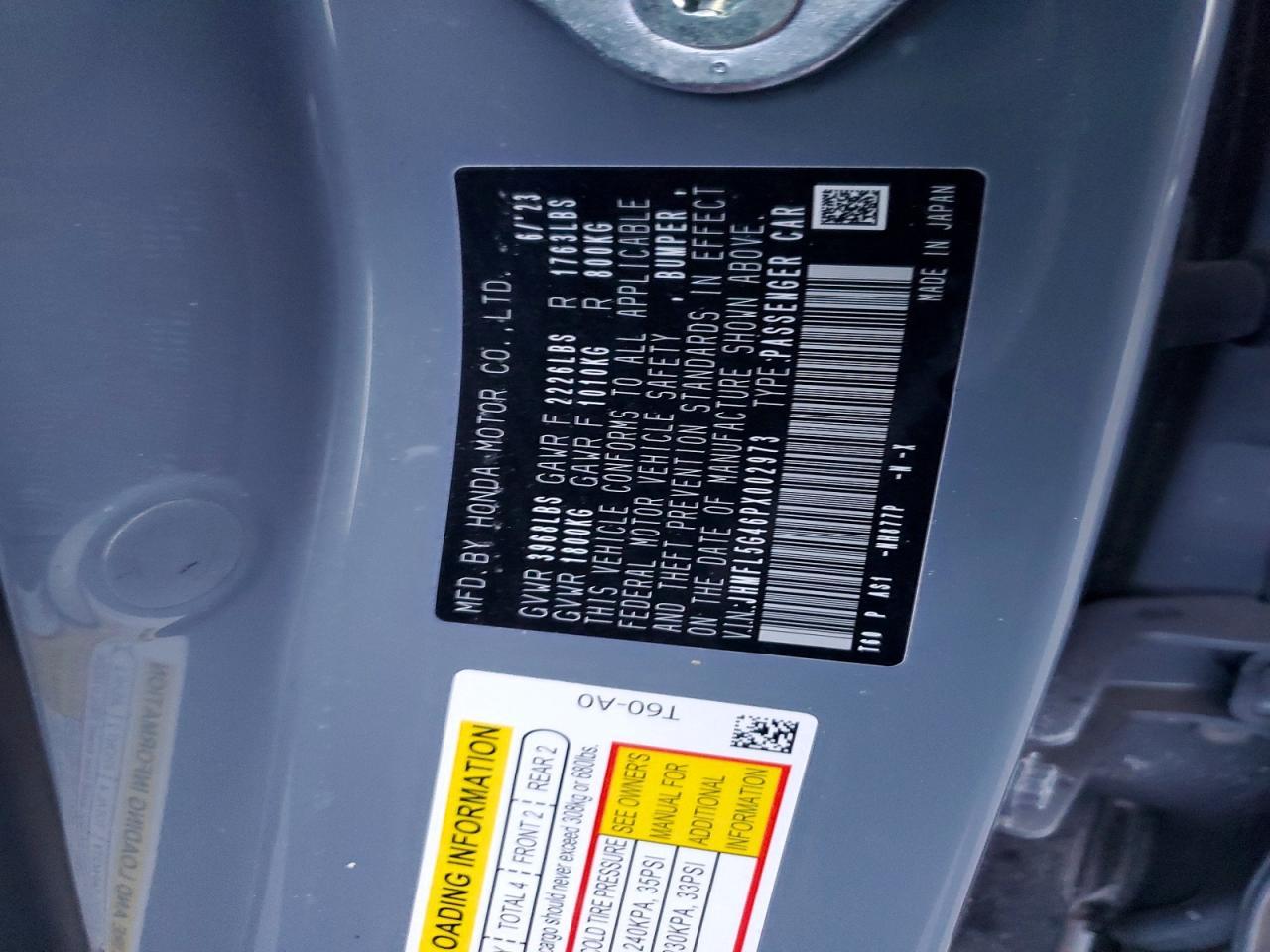 2023 HONDA CIVIC