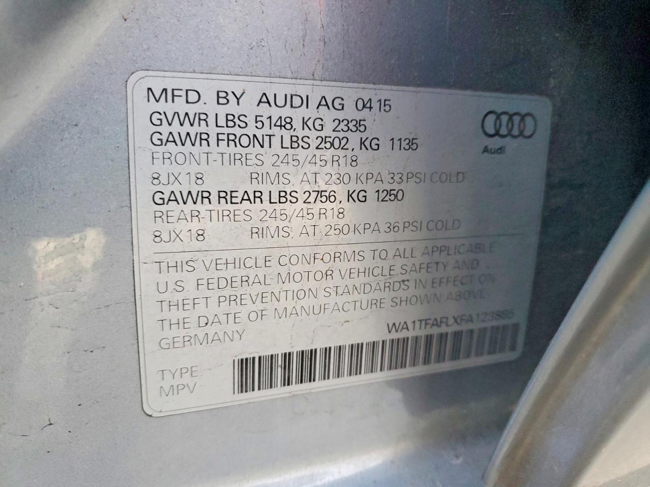 2015 AUDI A4 allroad