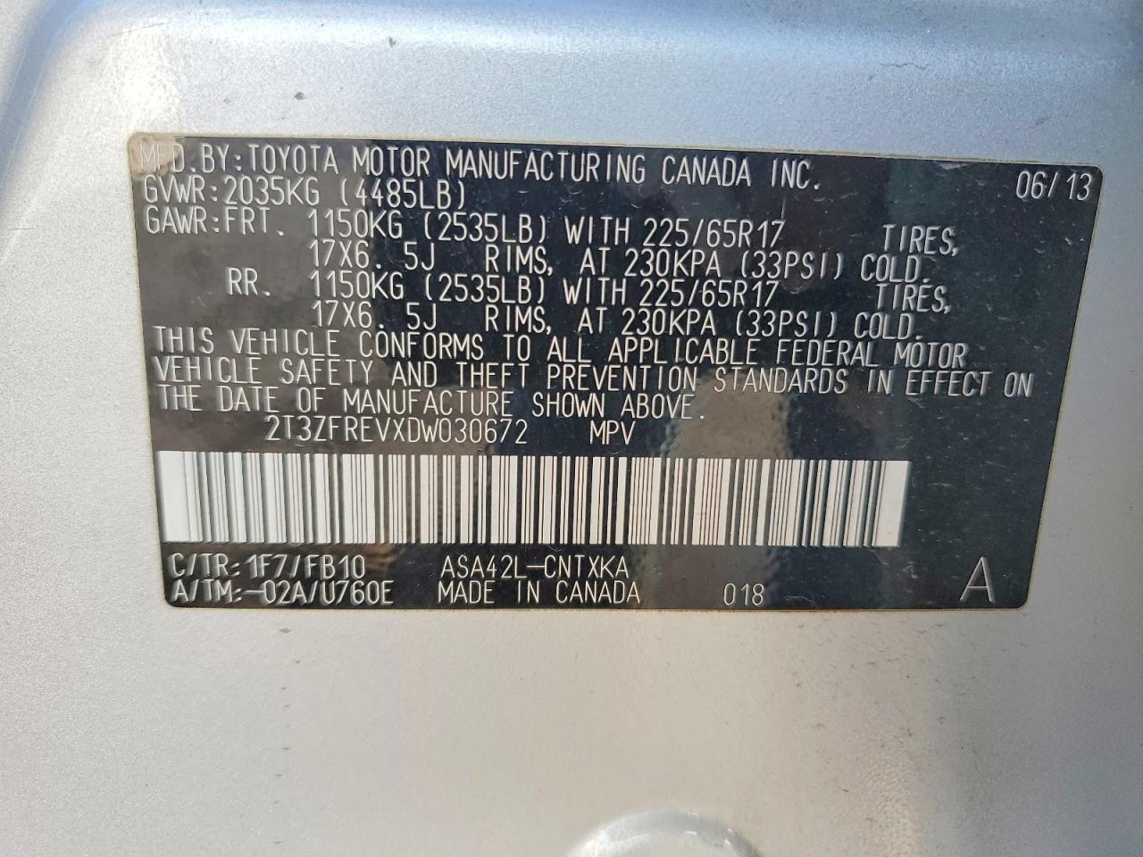 2013 TOYOTA RAV4