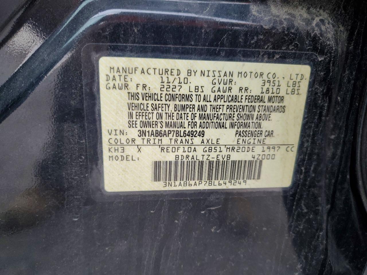2011 NISSAN SENTRA