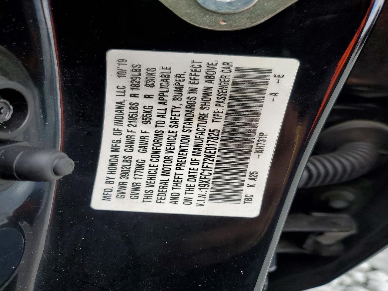 2019 HONDA CIVIC