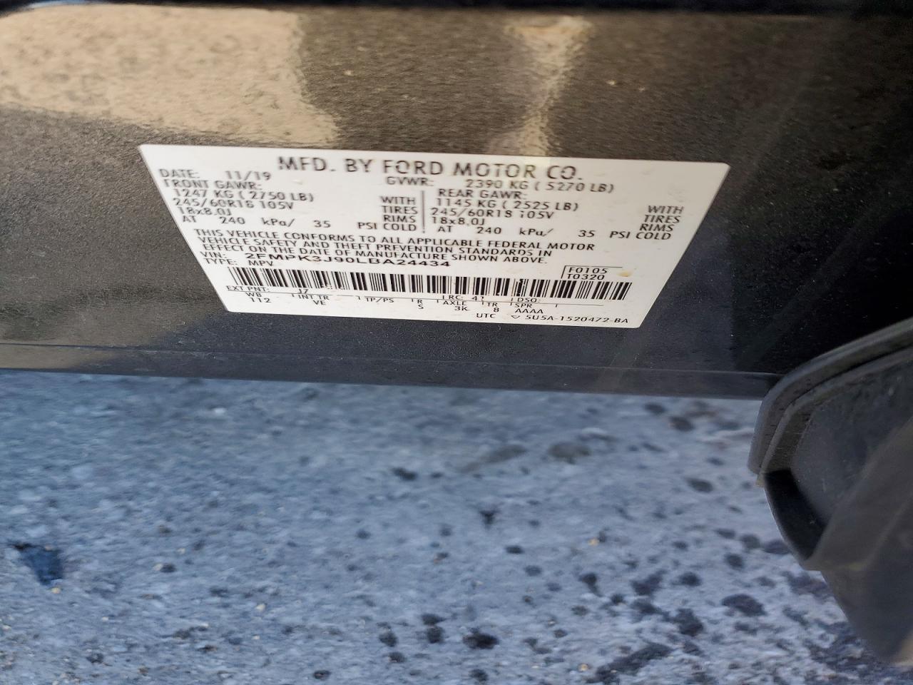 2020 FORD EDGE