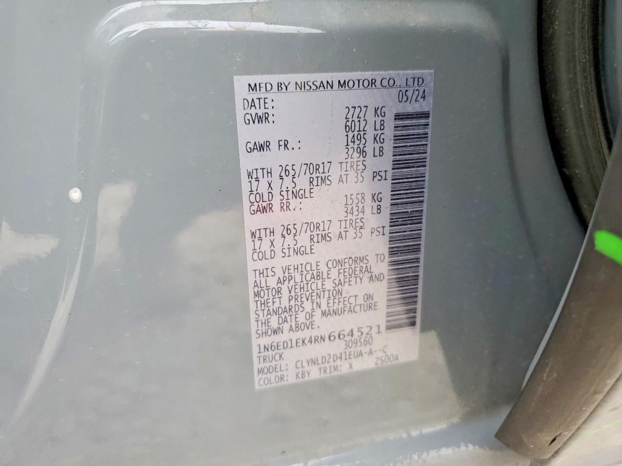 2024 NISSAN Frontier