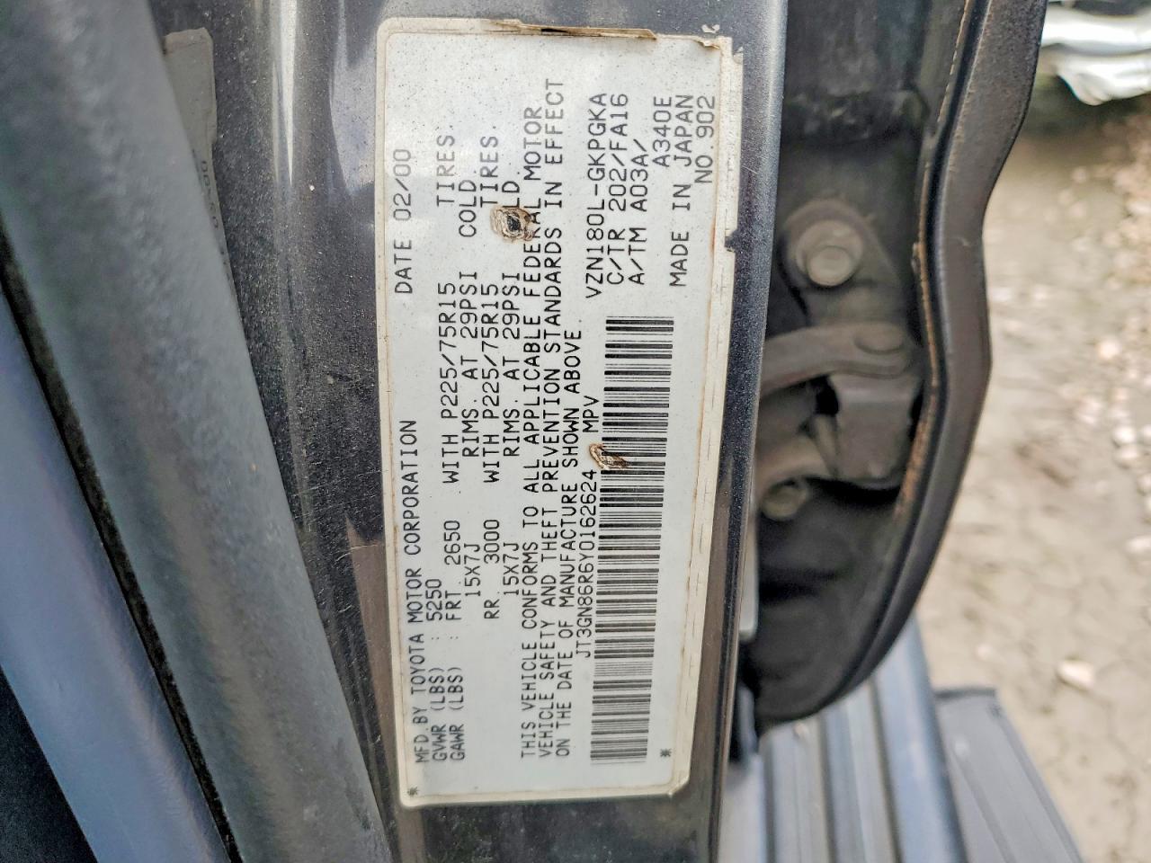 2000 TOYOTA 4Runner