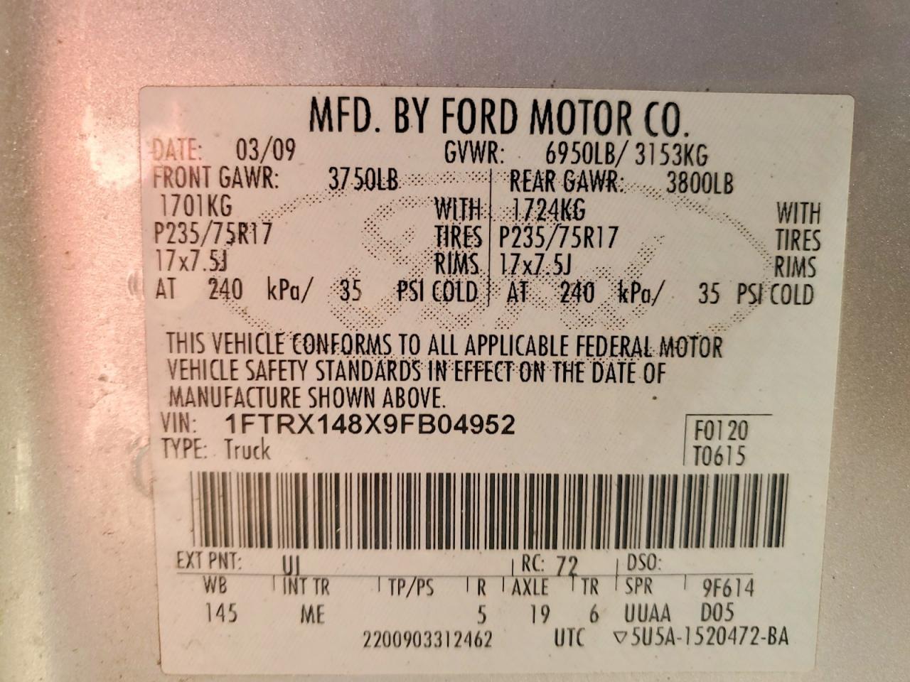 2009 FORD F-150