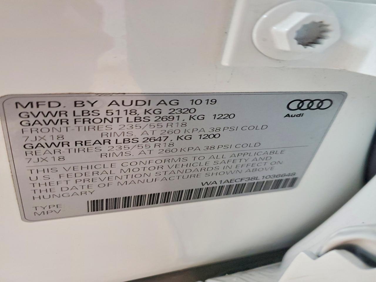 2020 AUDI Q3