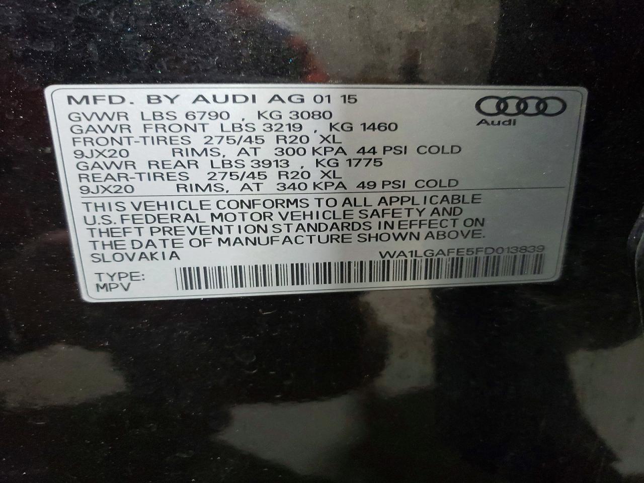 2015 AUDI Q7