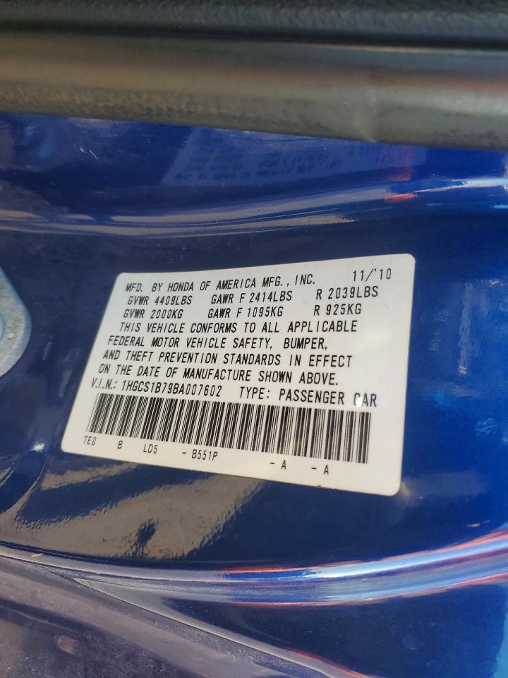 2011 HONDA ACCORD