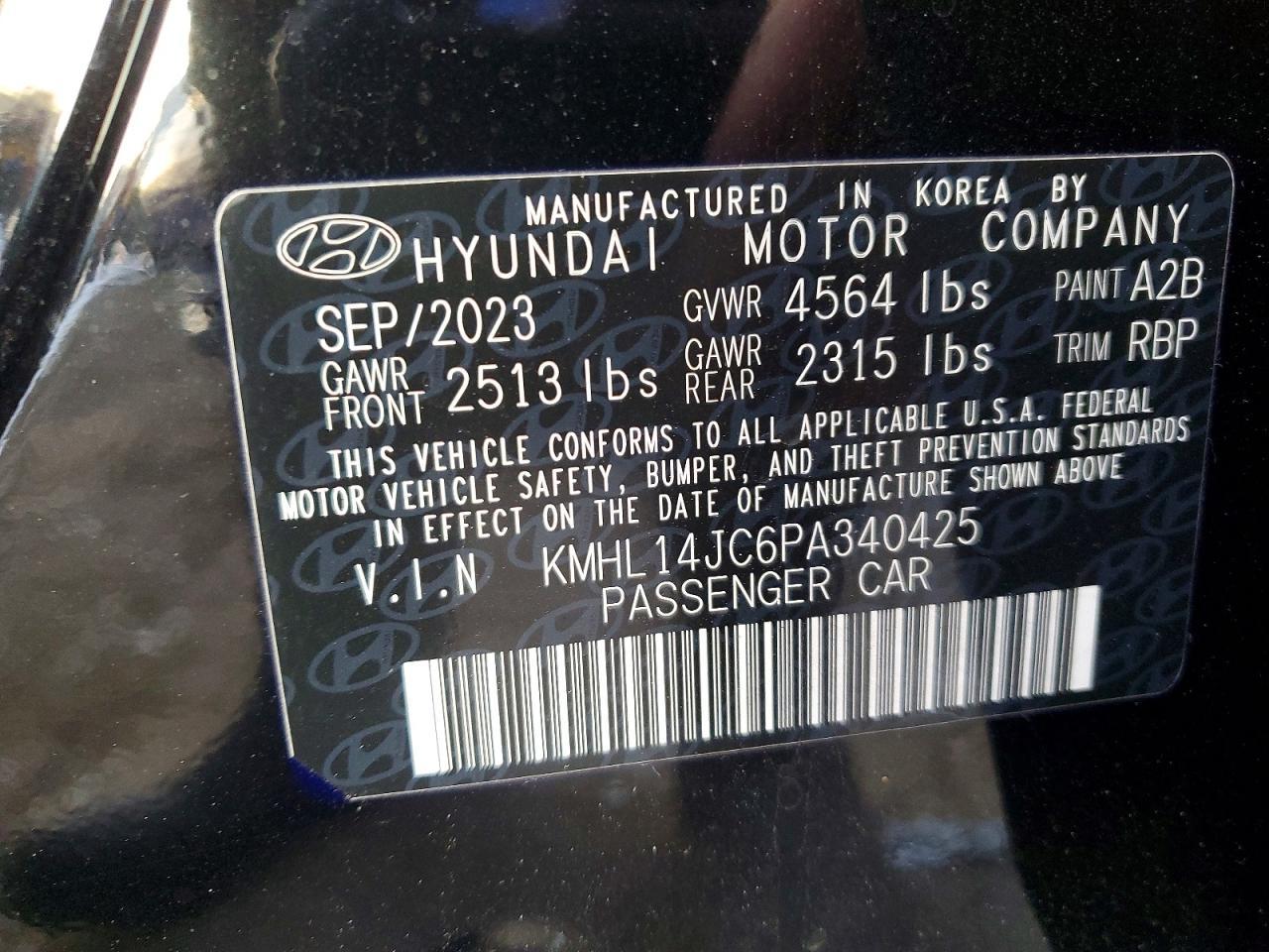 2023 HYUNDAI SONATA
