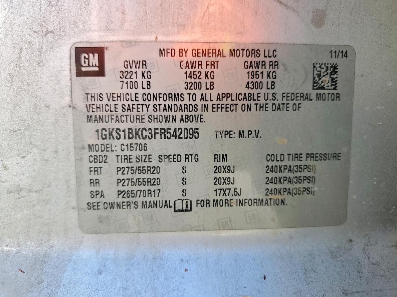 2015 GMC Yukon