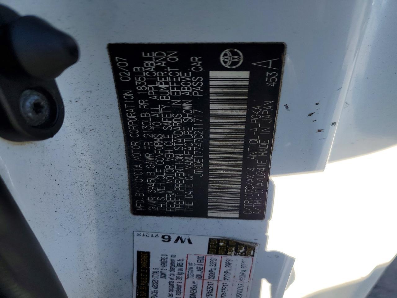 2007 SCION Scion Tc