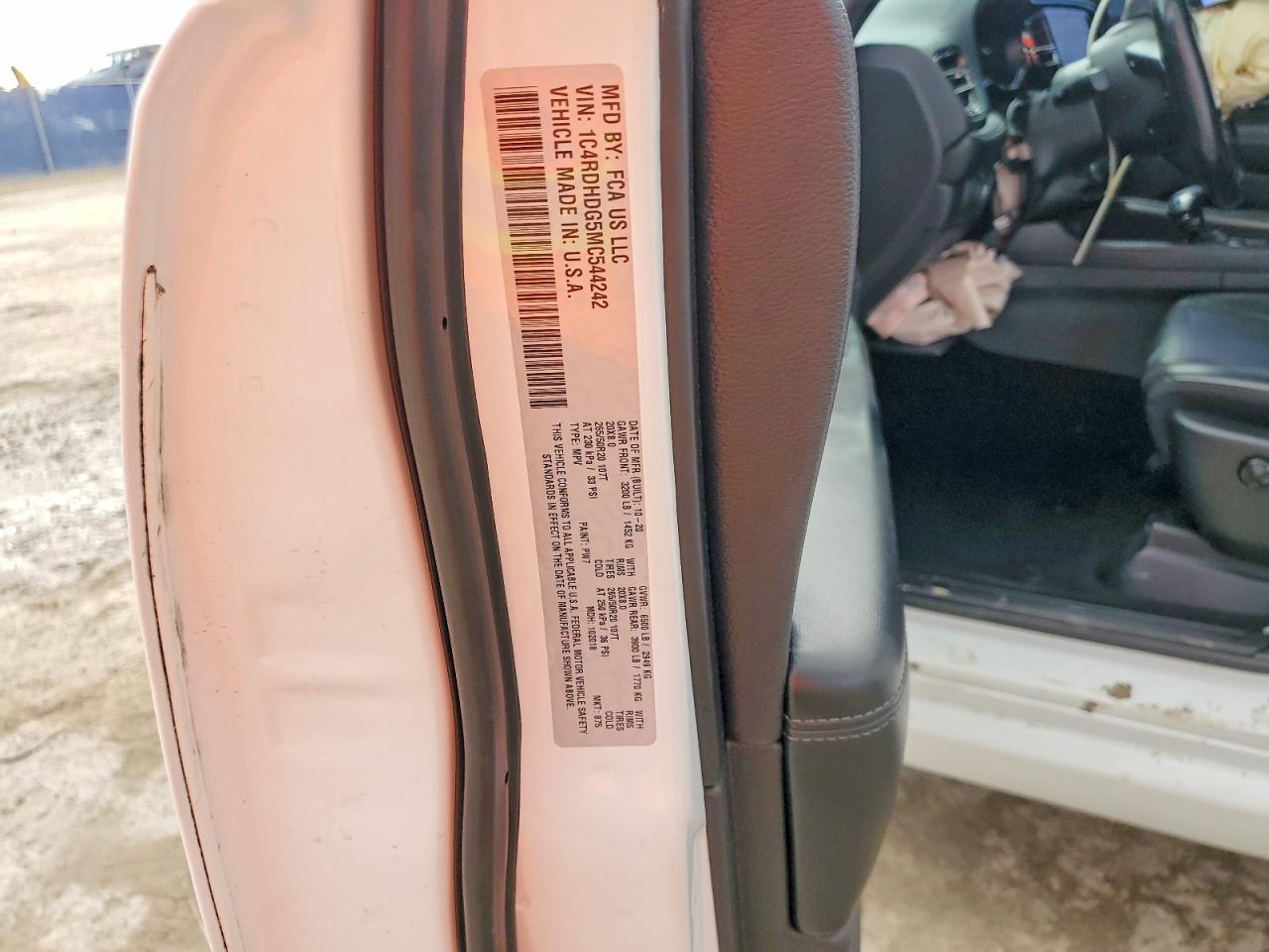 2021 DODGE DURANGO