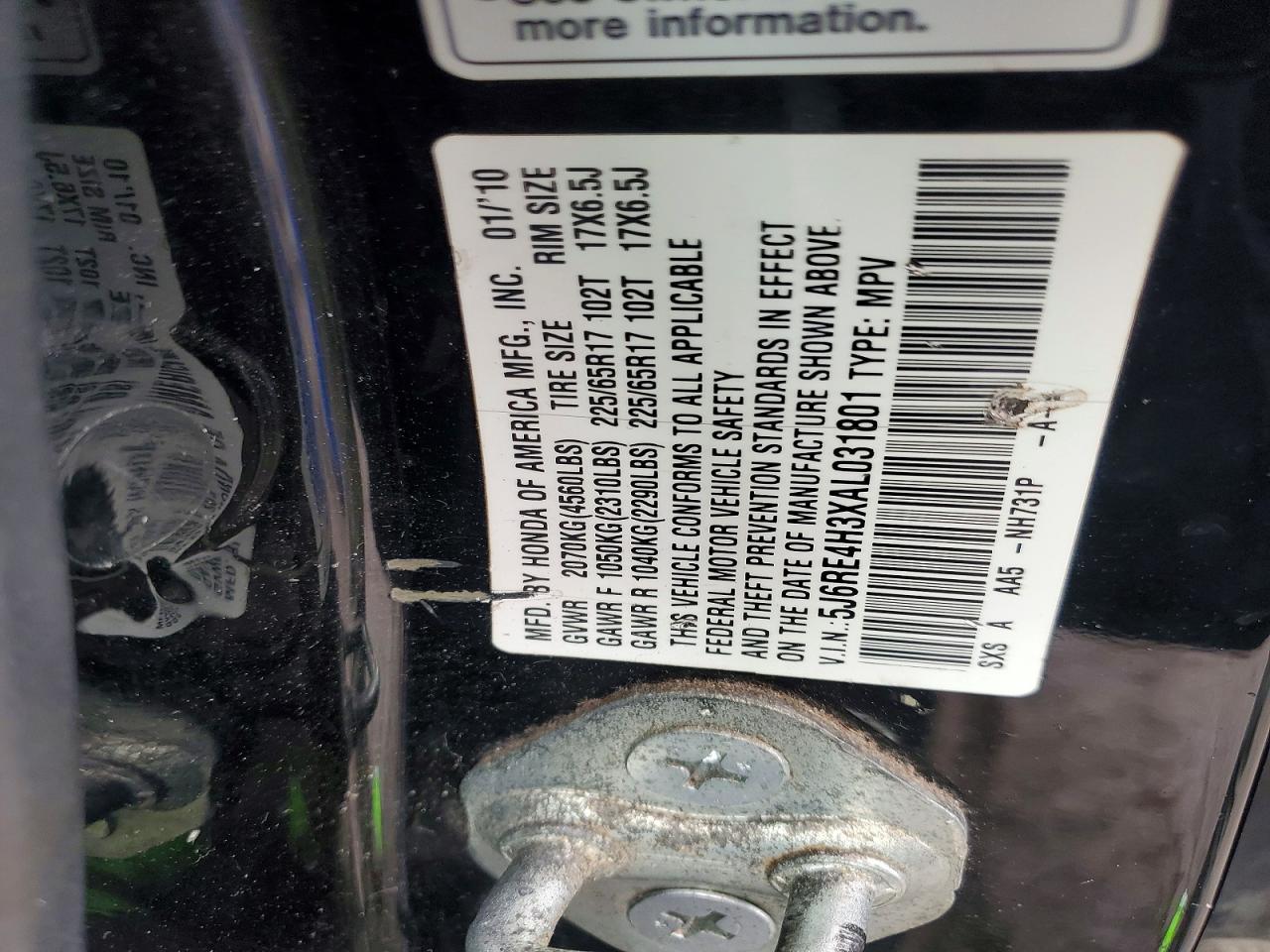 2010 HONDA CR-V