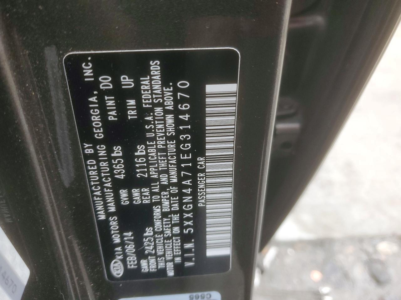 2014 KIA OPTIMA