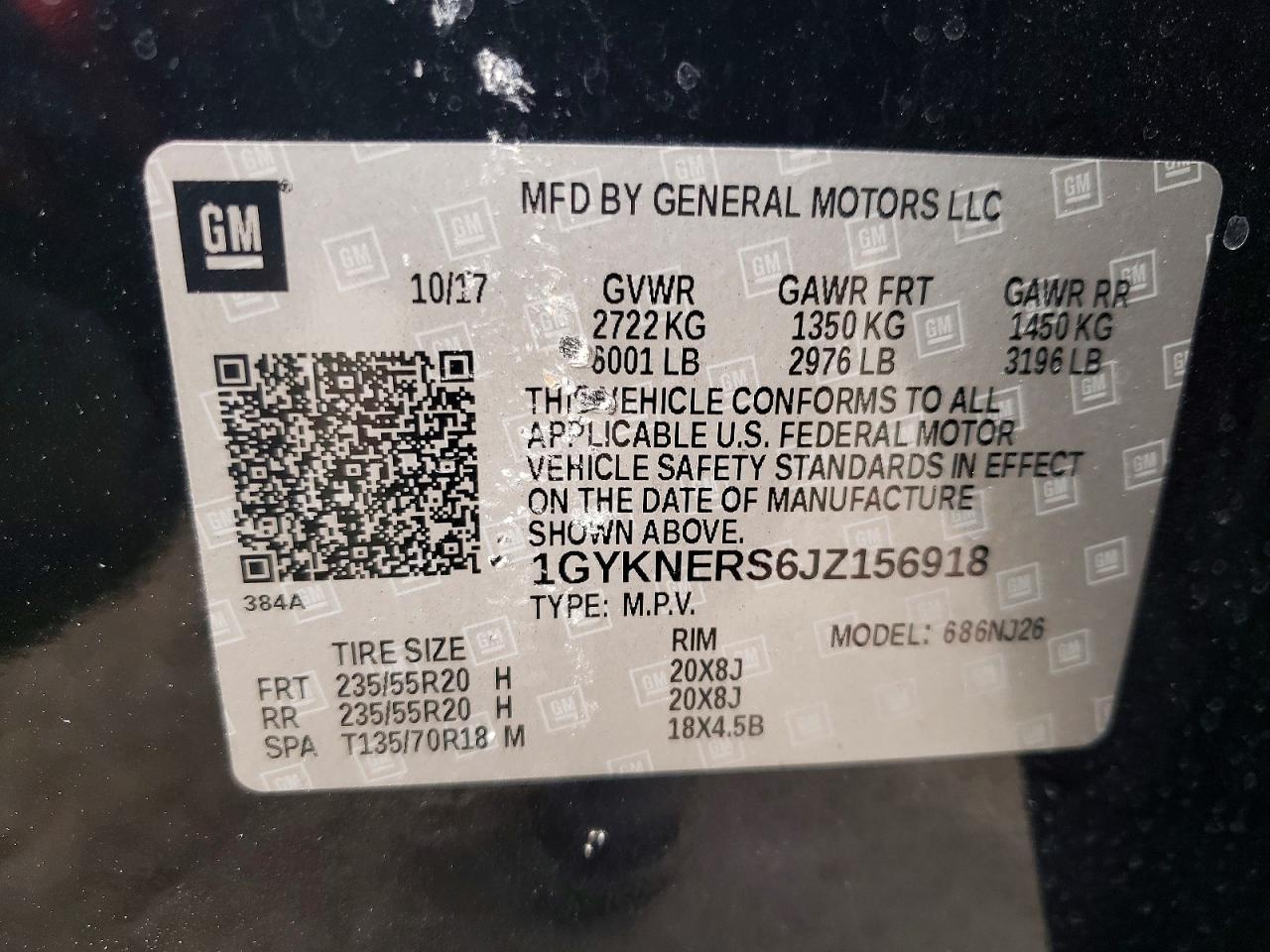 2018 CADILLAC XT5